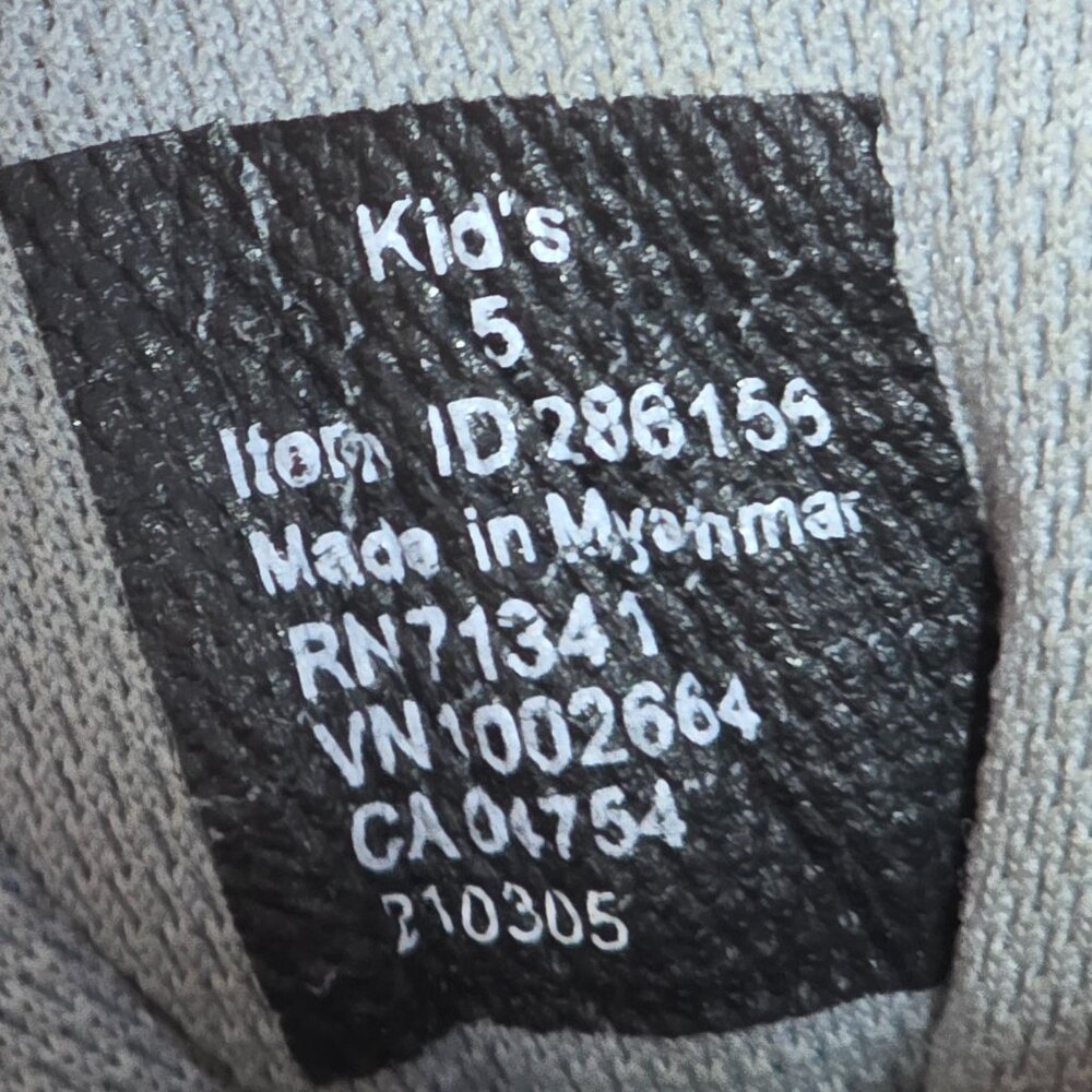 LL Bean Kids Trail Model 3 Waterproof Hiking Boots Blue Suede Mesh Size 5 - Picture 7 of 10